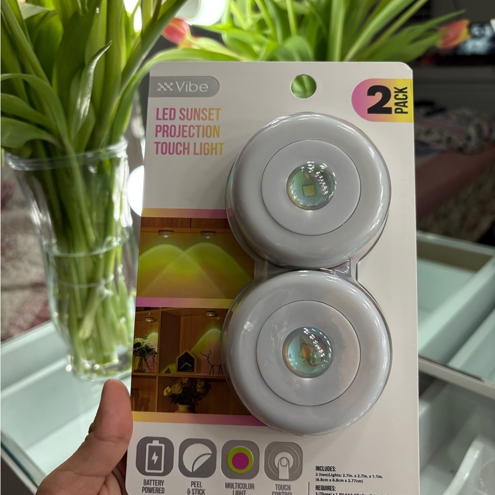 Portable Vibe LED Sunset Projection Light with Touch Control
